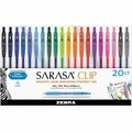 Classroom Creations Clip Medium Point Gel Ink Rollerball, 20PK CL3763399